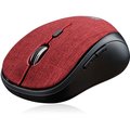 Adesso Publishing Adesso 2.4Ghz Wireless Red Fabric Mini Optical Mouse, 5-Button IMOUSES80R